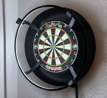 Side View of Automatic Dart Scoring System Dart It